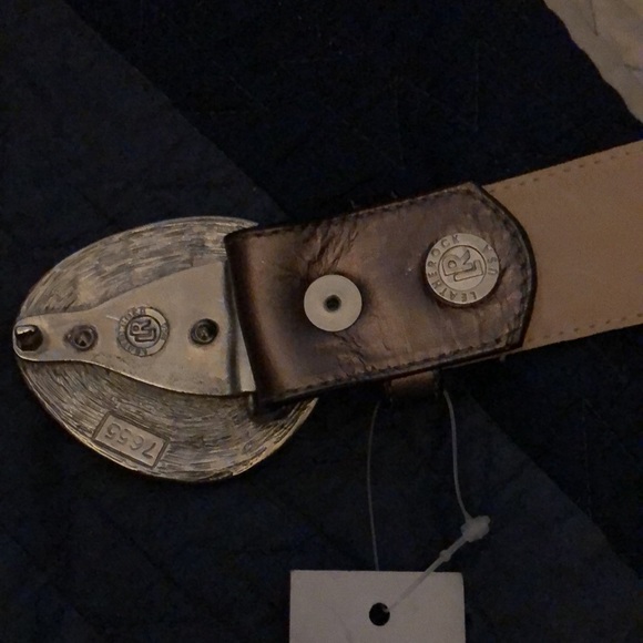 NWT Leatherock metallic bronze belt 34, 36, 38 main image 4